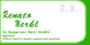 renato merkl business card